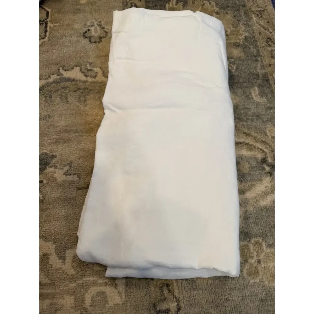 Parachute 100% Linen Full/Queen White Flat Sheet